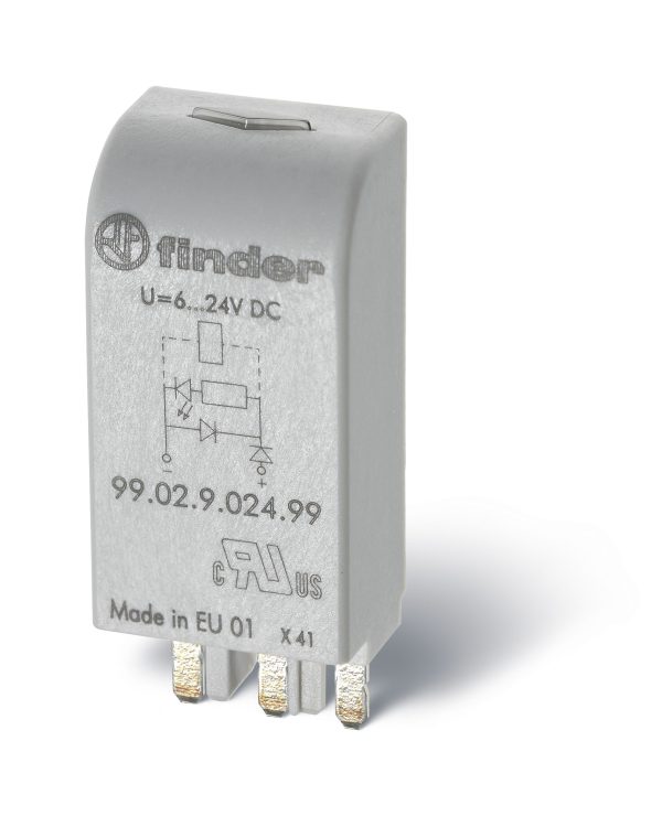 99.02.0.230.98 Modulo Led Verde + Varistor Finder 110..240V ac/dc