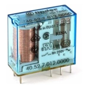 40.52.7.012.0000 RELE FINDER MINI 2 CONTACTO CONMUTADO 8A 12VCC